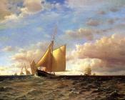 After the Equinotial, off Sandy Hook - 弗朗西斯·奥古斯塔斯·席尔瓦